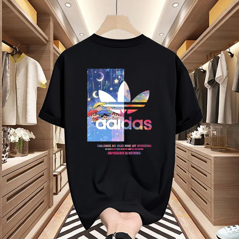 一折专区丨奥莱专柜丨纯棉短袖T恤夏季新款潮牌印花情侣款半袖潮