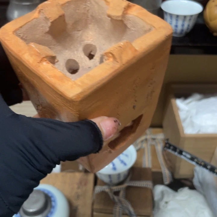 陶中古工艺品摆件