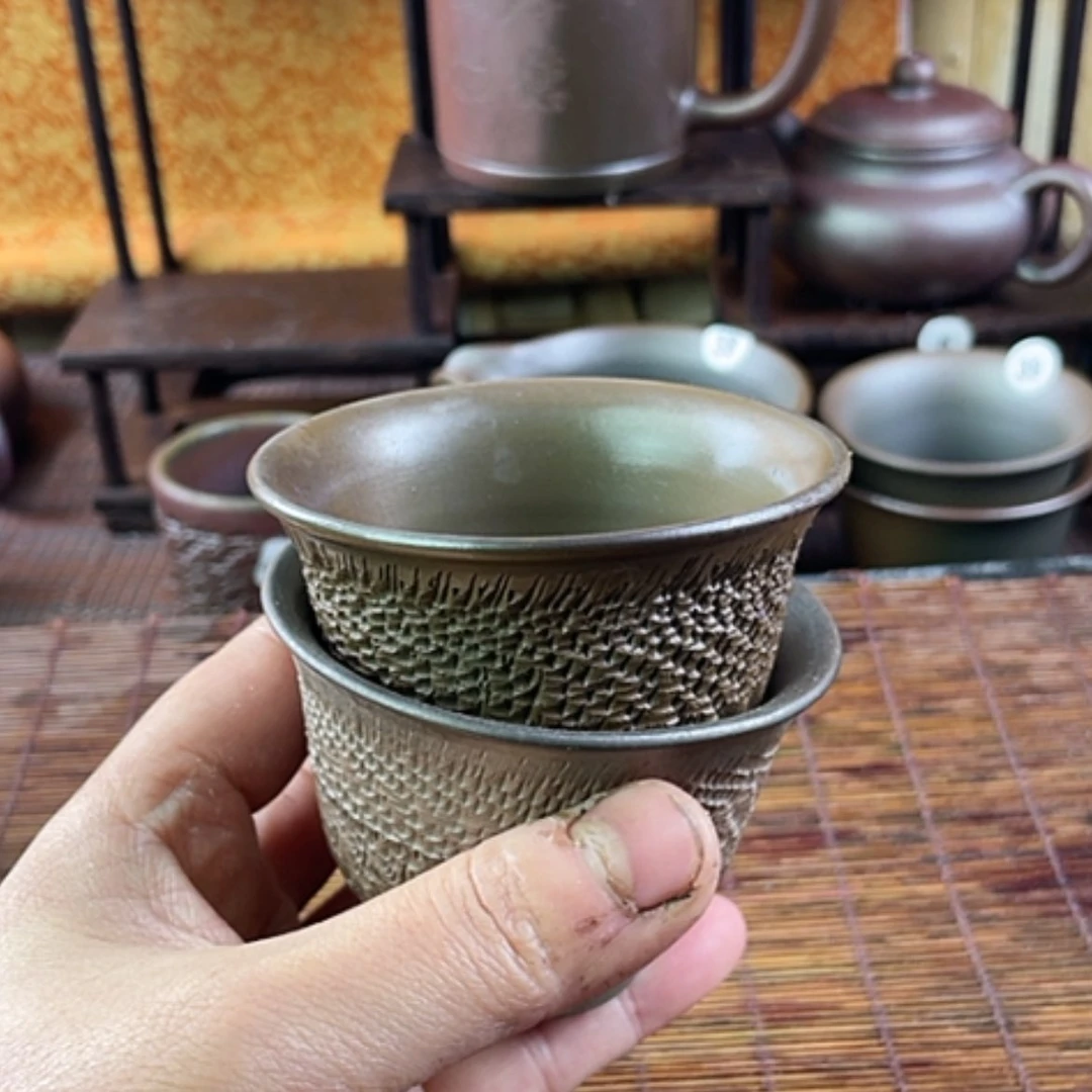 【闪购商品】卤*柴烧主人杯100毫升左右2个瑕疵