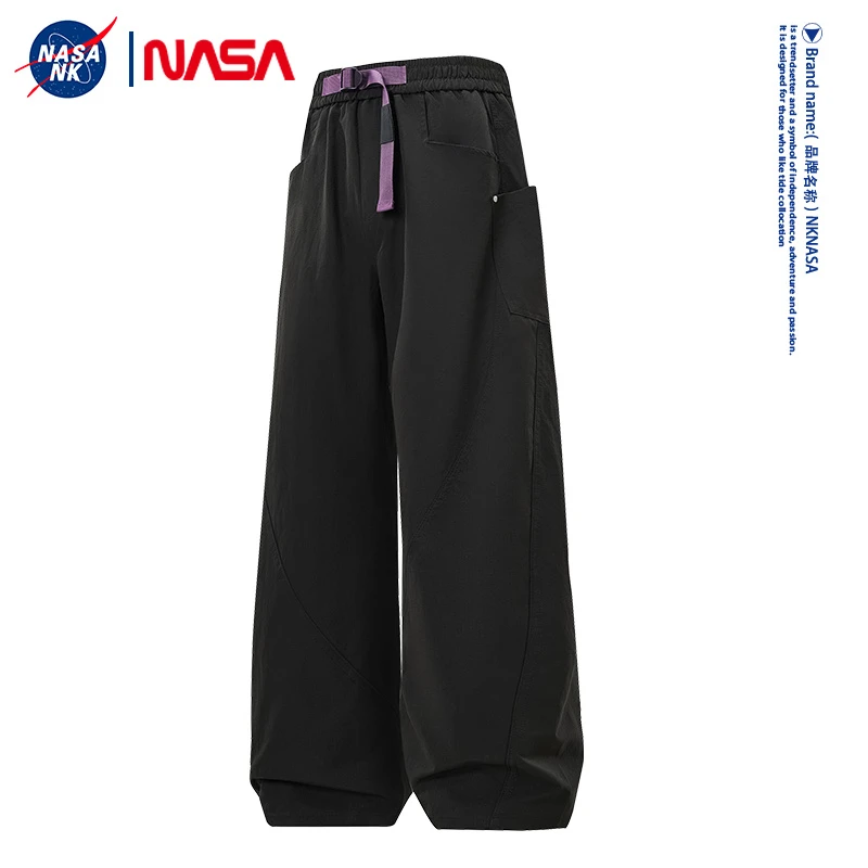 NASA联名潮牌美式弯刀裤男款秋冬季机能风运动休闲伞兵冲锋长裤子