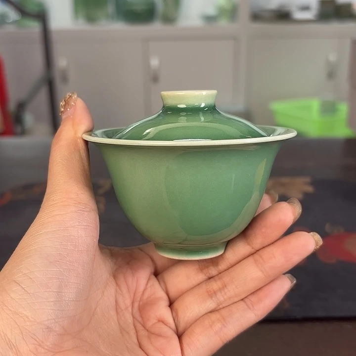 龙泉云间青瓷小米茶器