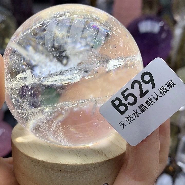 水晶天然水晶摆件64.2m m未镶嵌夏*砂