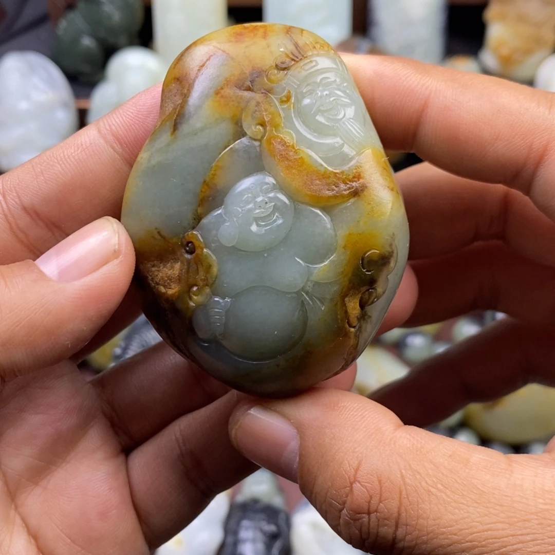 和田玉未镶嵌挂件