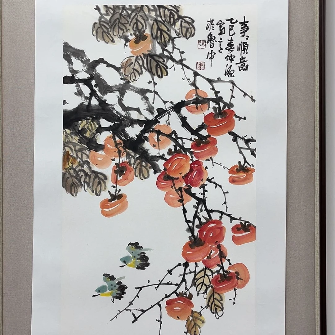 国画艺术家真人手绘