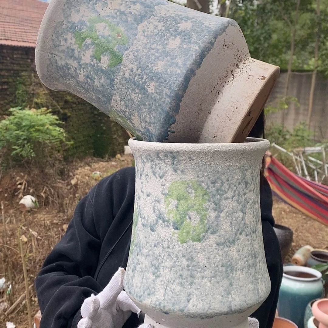 紫砂花盆正品口径16高24