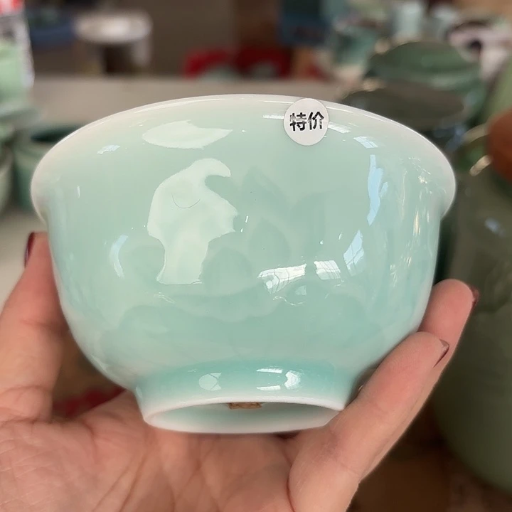 龙泉云间青瓷小米茶器