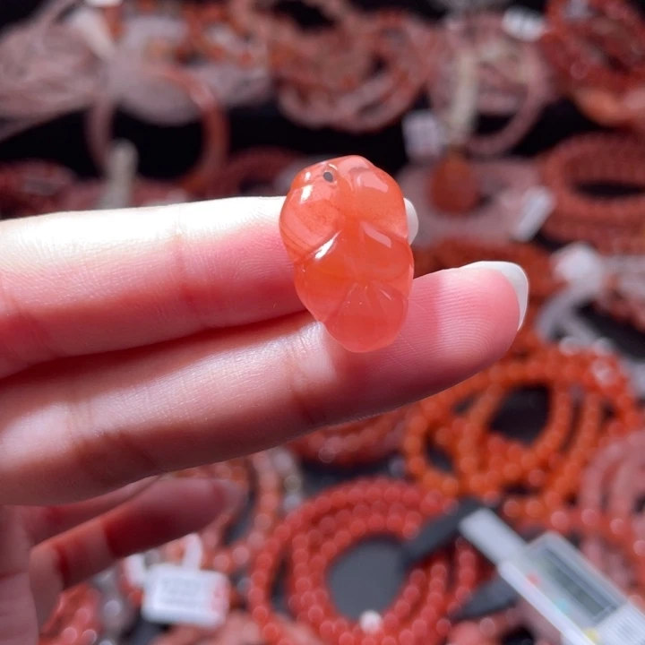 南红玛瑙未镶嵌配饰叶子682