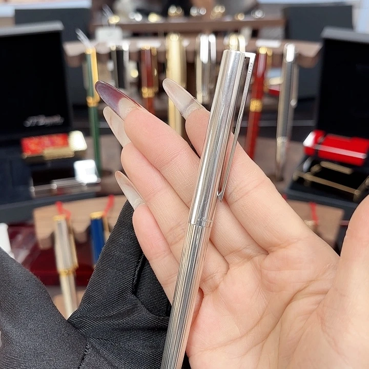 银都家水笔925银竖条纹
