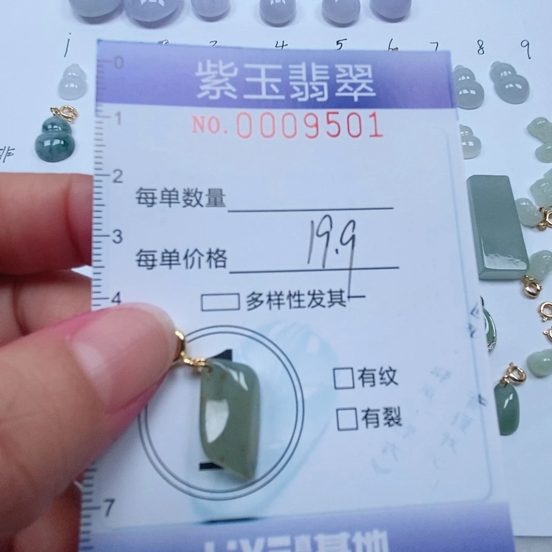 翡翠未镶嵌颈饰洒金随行