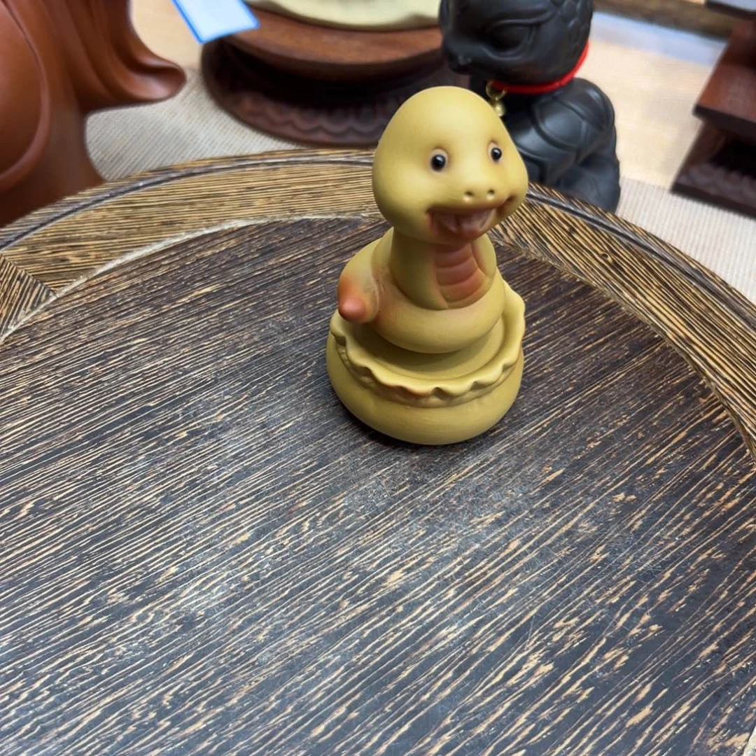 轉***e茶宠紫砂段泥小蛇