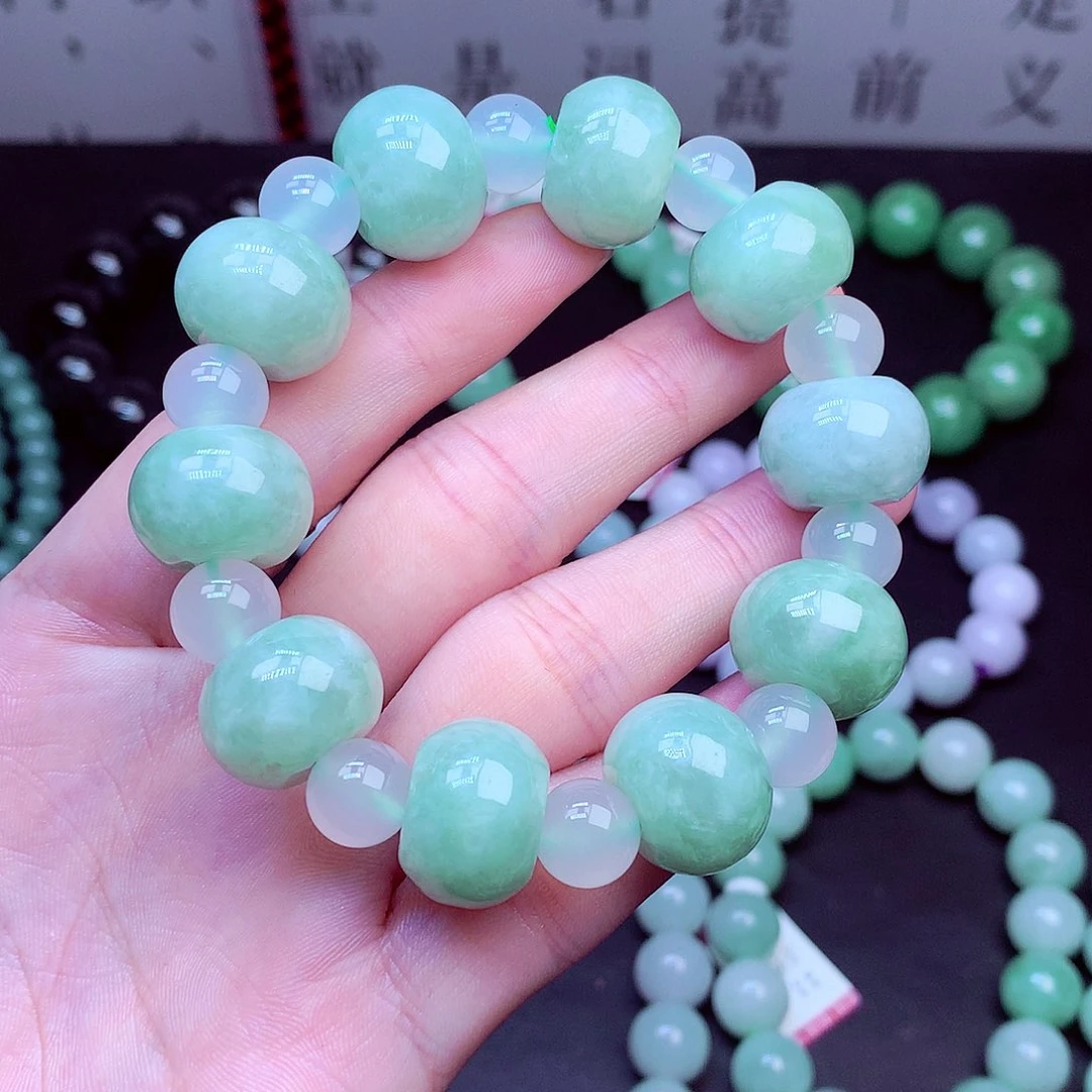 翡翠未镶嵌毛衣链