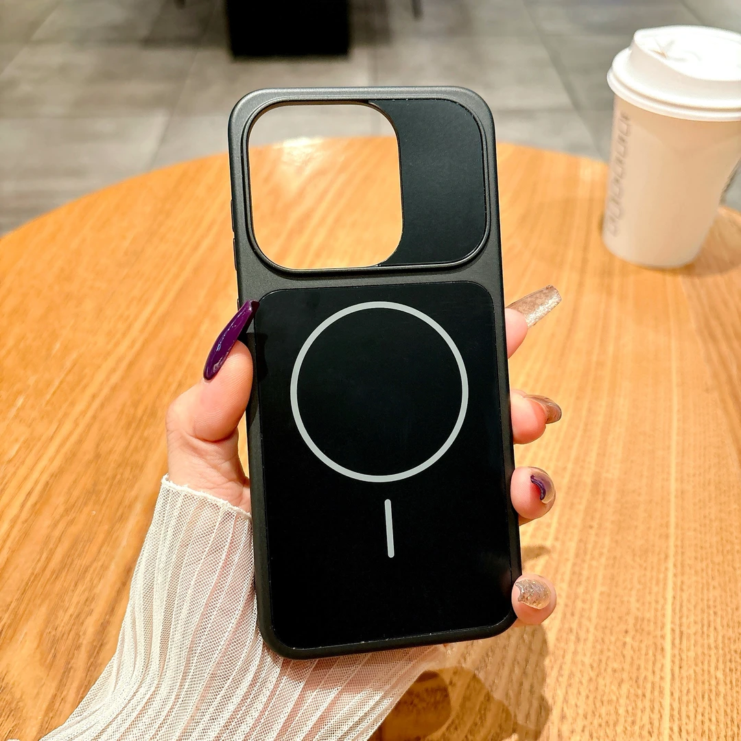 适用oppofindx9手机壳新款磨砂磁吸细圈秒变保护套Findx9Pro防摔