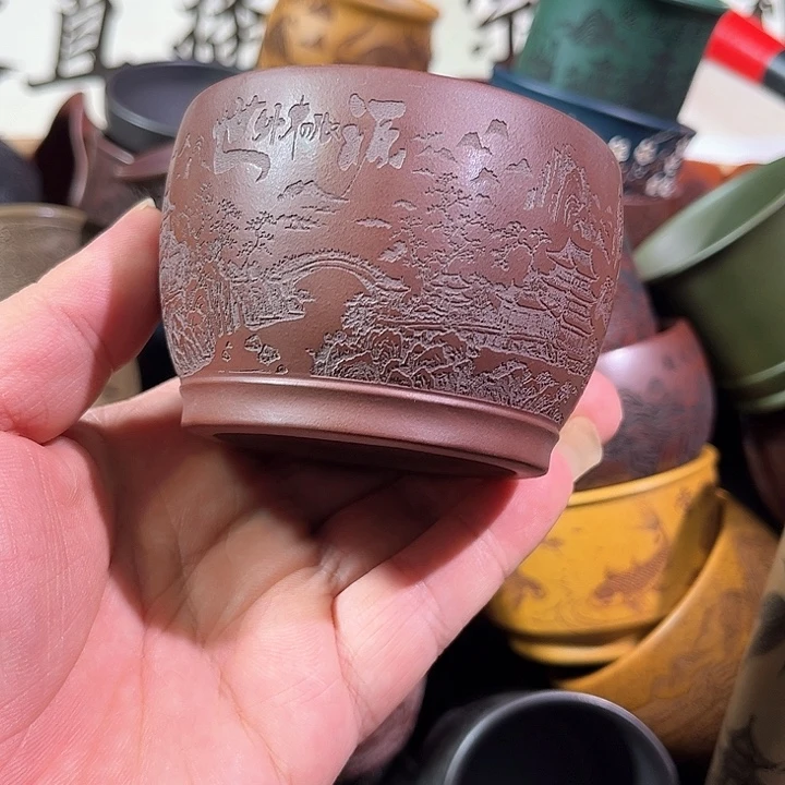 茶杯紫砂全手工紫砂主人杯