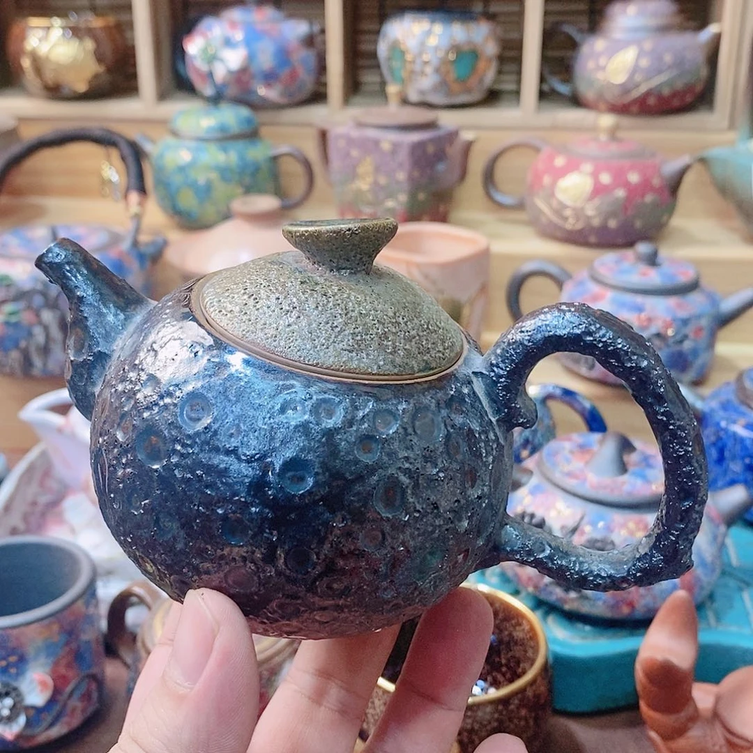 粗陶志野柴烧茶器