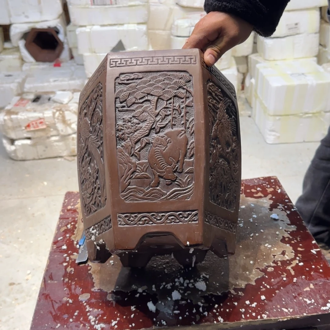 紫砂花盆口径20.25口径