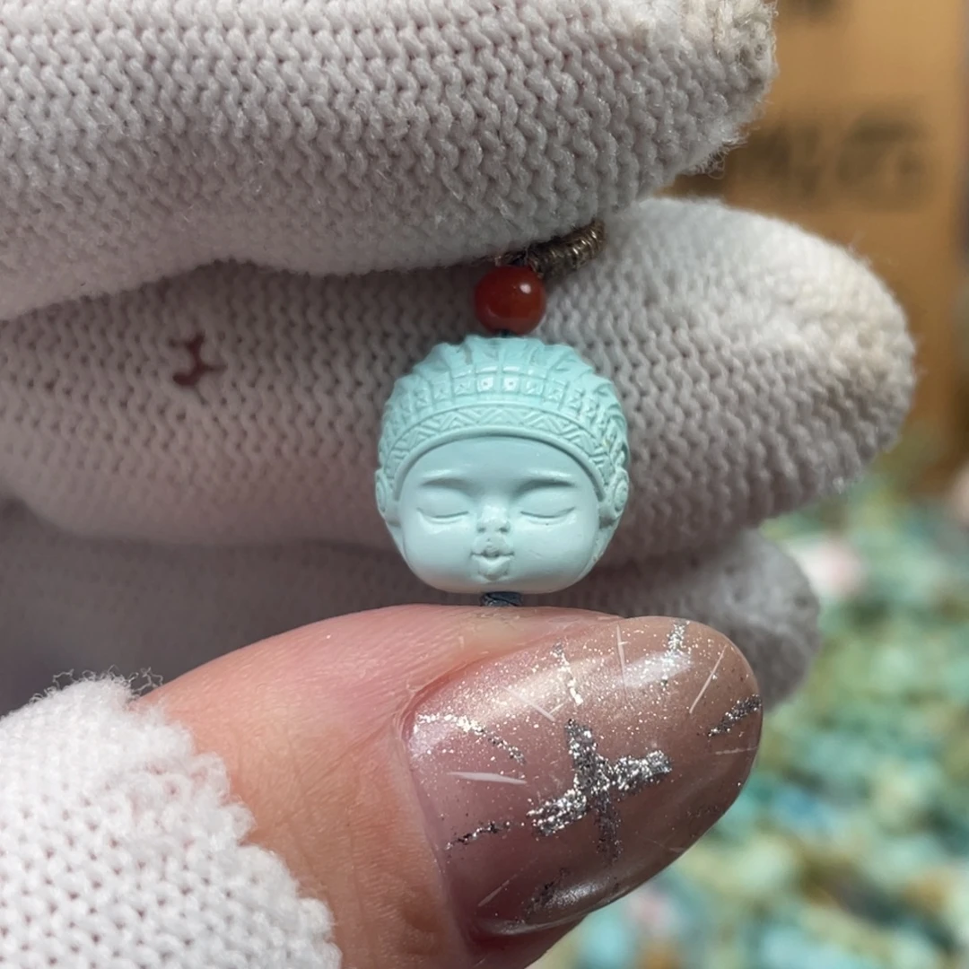 绿松石未镶嵌挂件