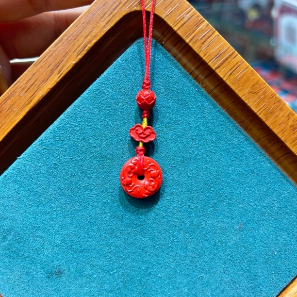 含辰砂工艺品高含量真朱砂水飞红砂平安圆满手机挂 358