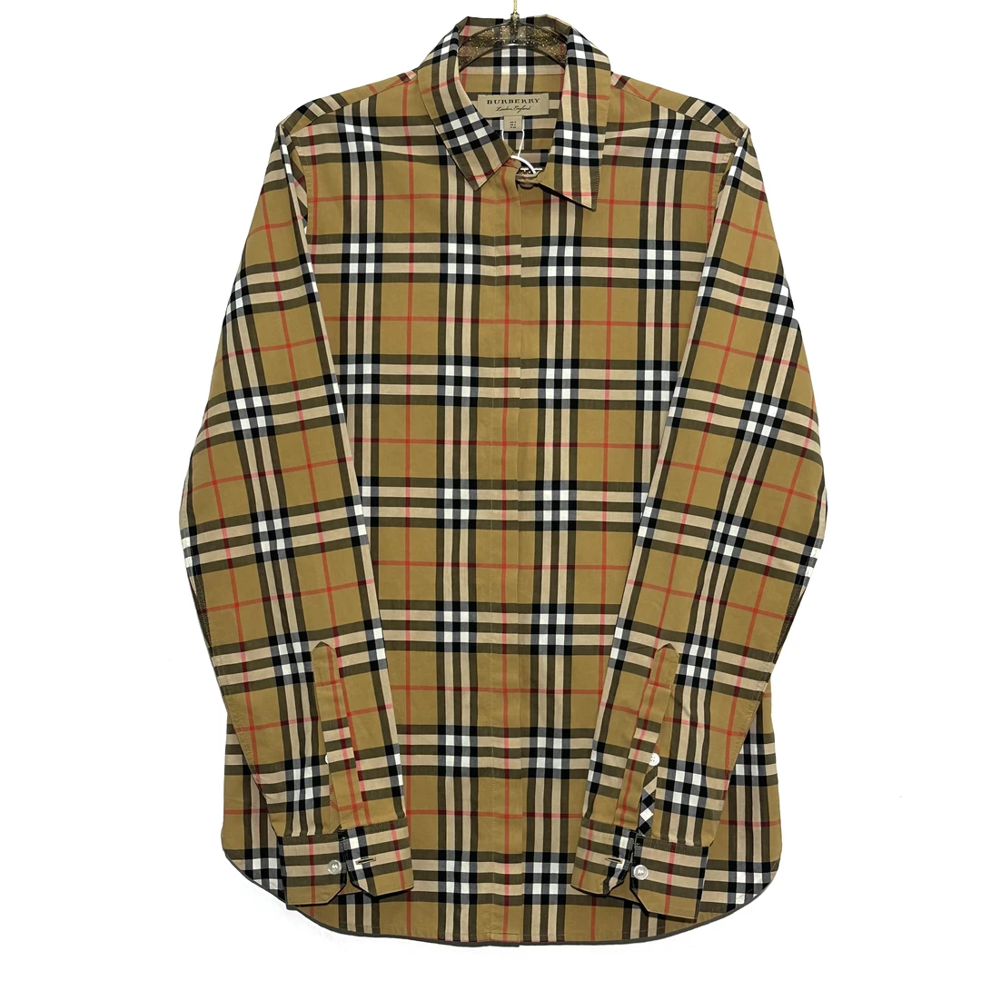 99新 BURBERRY/博柏利 8码 经典格纹衬衫 0200