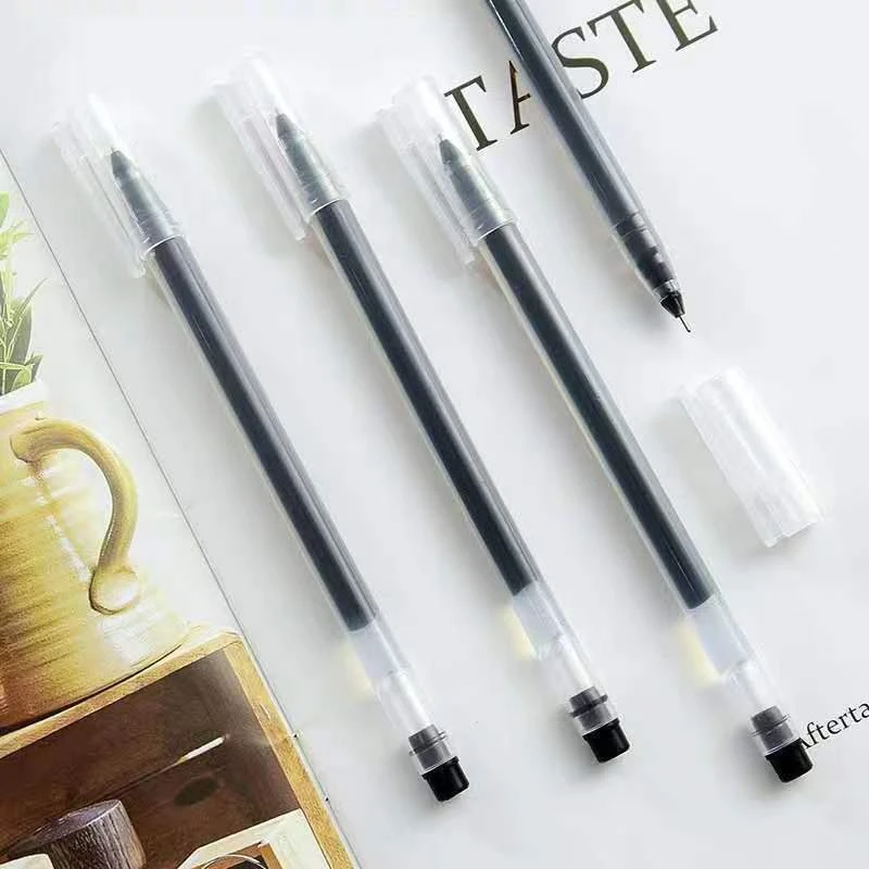 学生黑色全针管速干中性笔