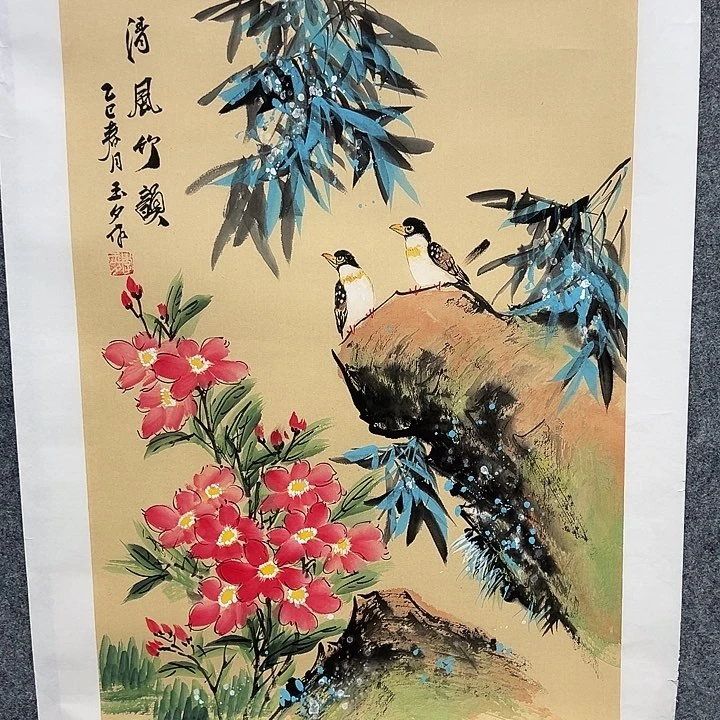 国画以文会友李老师