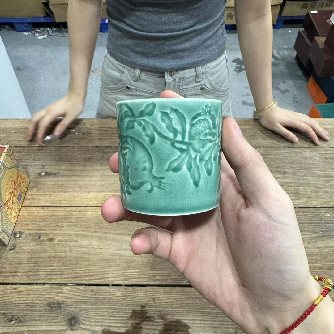 【闪购商品】石榴青瓷扳指主人杯品茗杯[不带礼盒]
