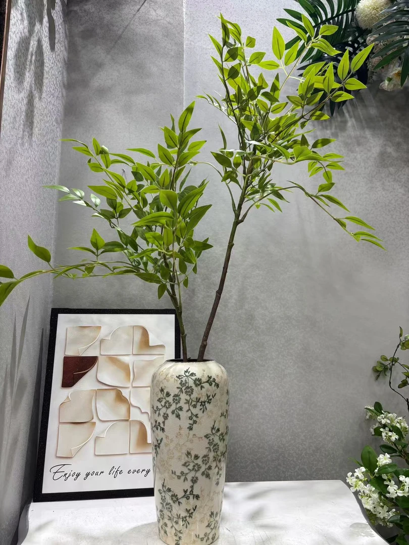 原创花艺仿真植物南天竹仿真花家居装饰店铺装饰