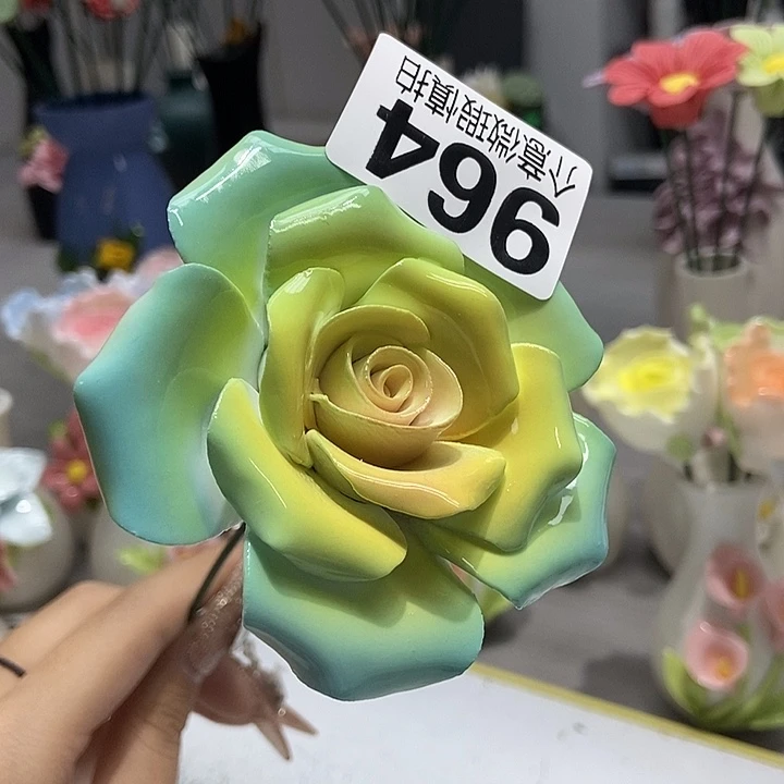 陶瓷纯手工捏花设计