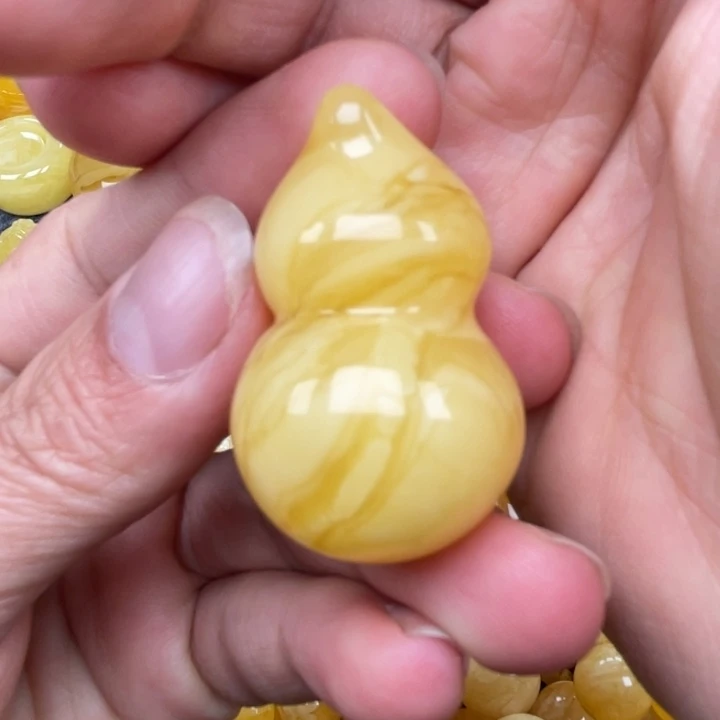 裸石蜜蜡未镶嵌蜜蜡葫芦
