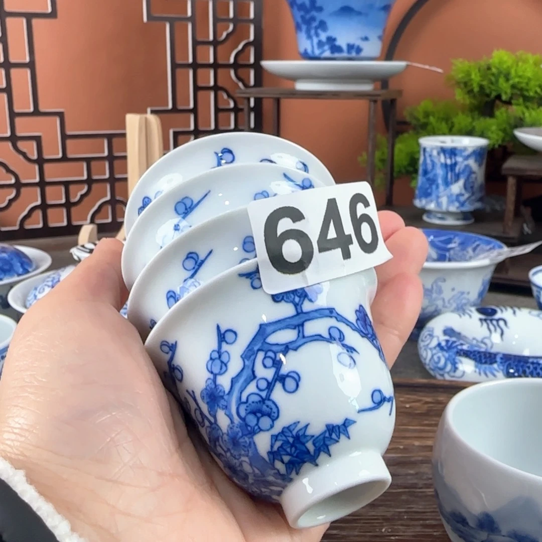 鑫*贵景德镇陶瓷手绘茶具646