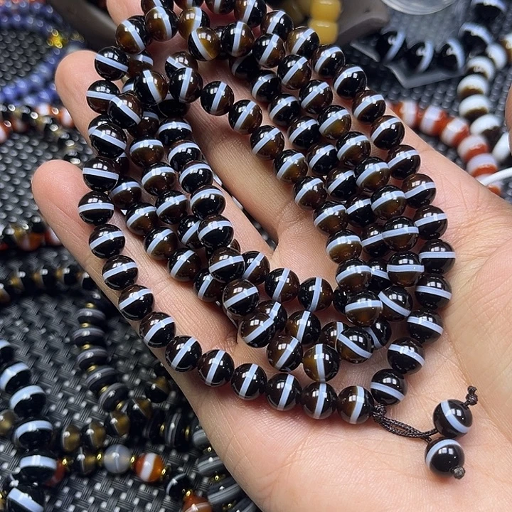 怪***椒玛瑙/玉髓未镶嵌手串