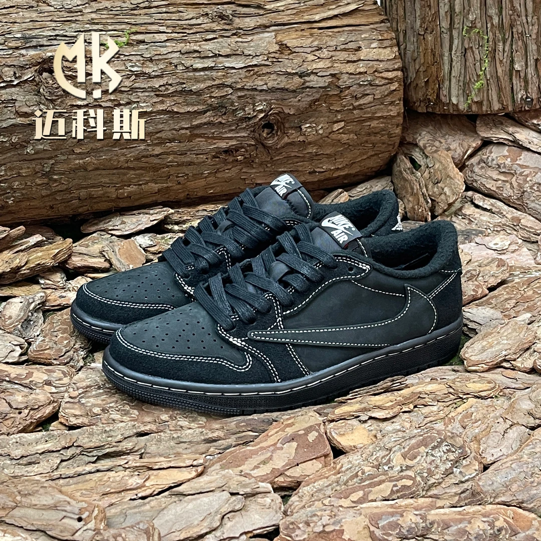 AirJordan1AJ1倒钩4.0黑武士联名潮鞋低帮运动球鞋DM7866-001