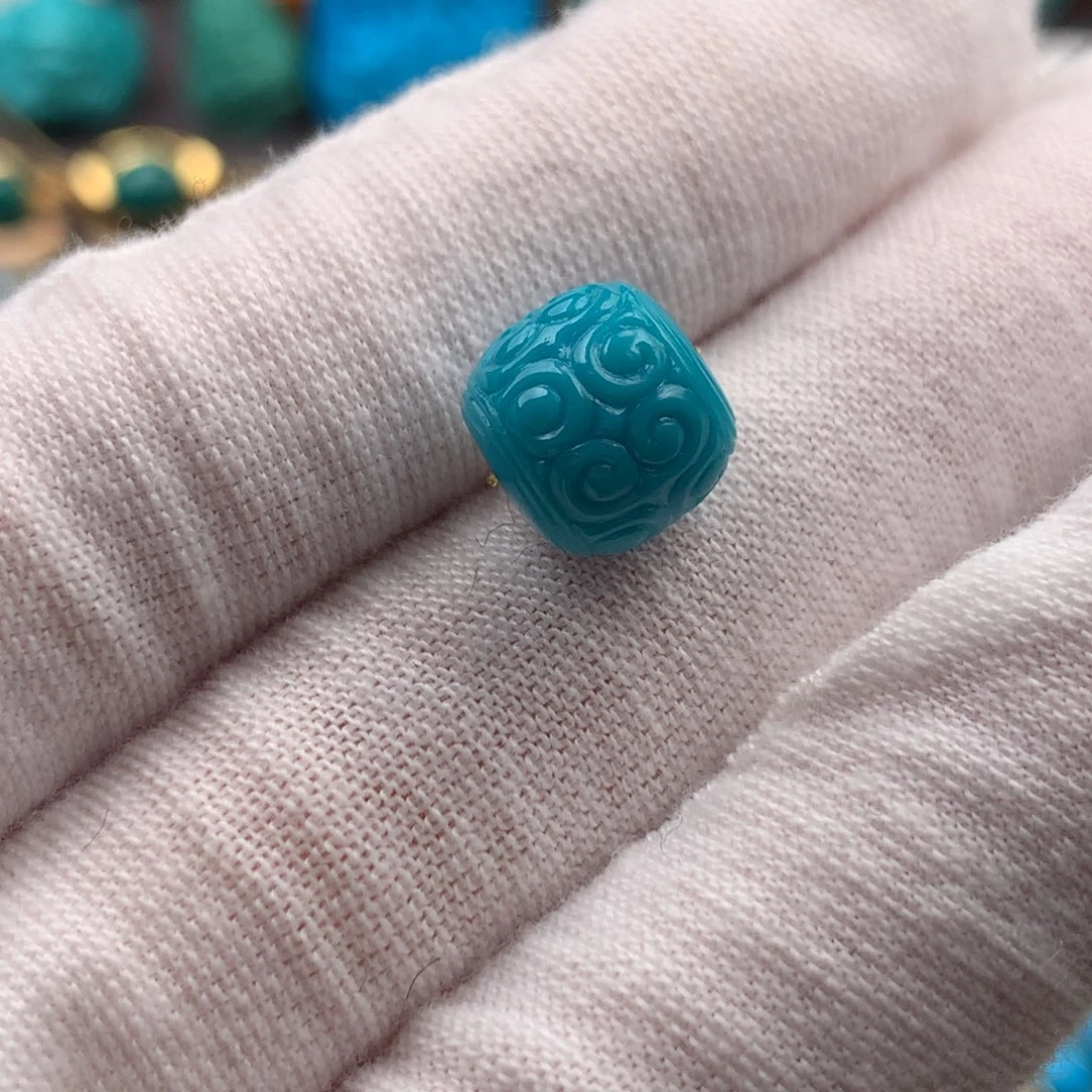 绿松石未镶嵌发饰10.2mm