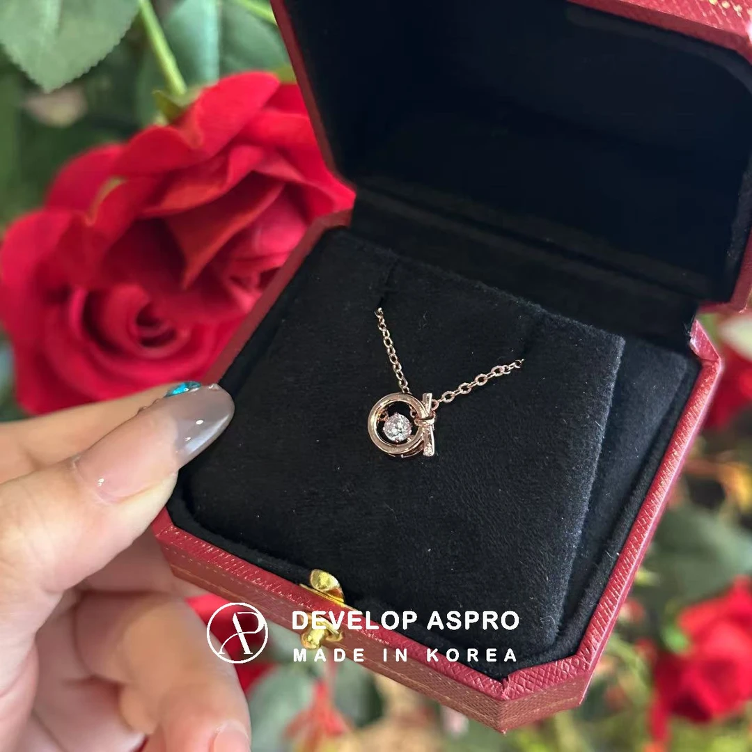 铜合金锆石耳饰 【现货】韩国气质百搭耳钉项链SP242