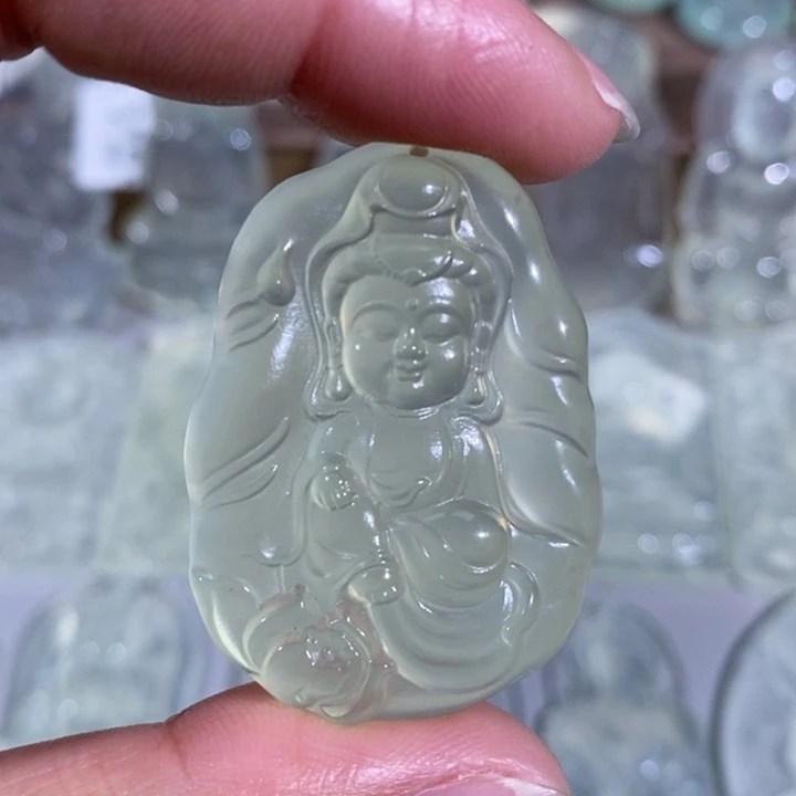 未镶嵌岫玉颈饰吊坠