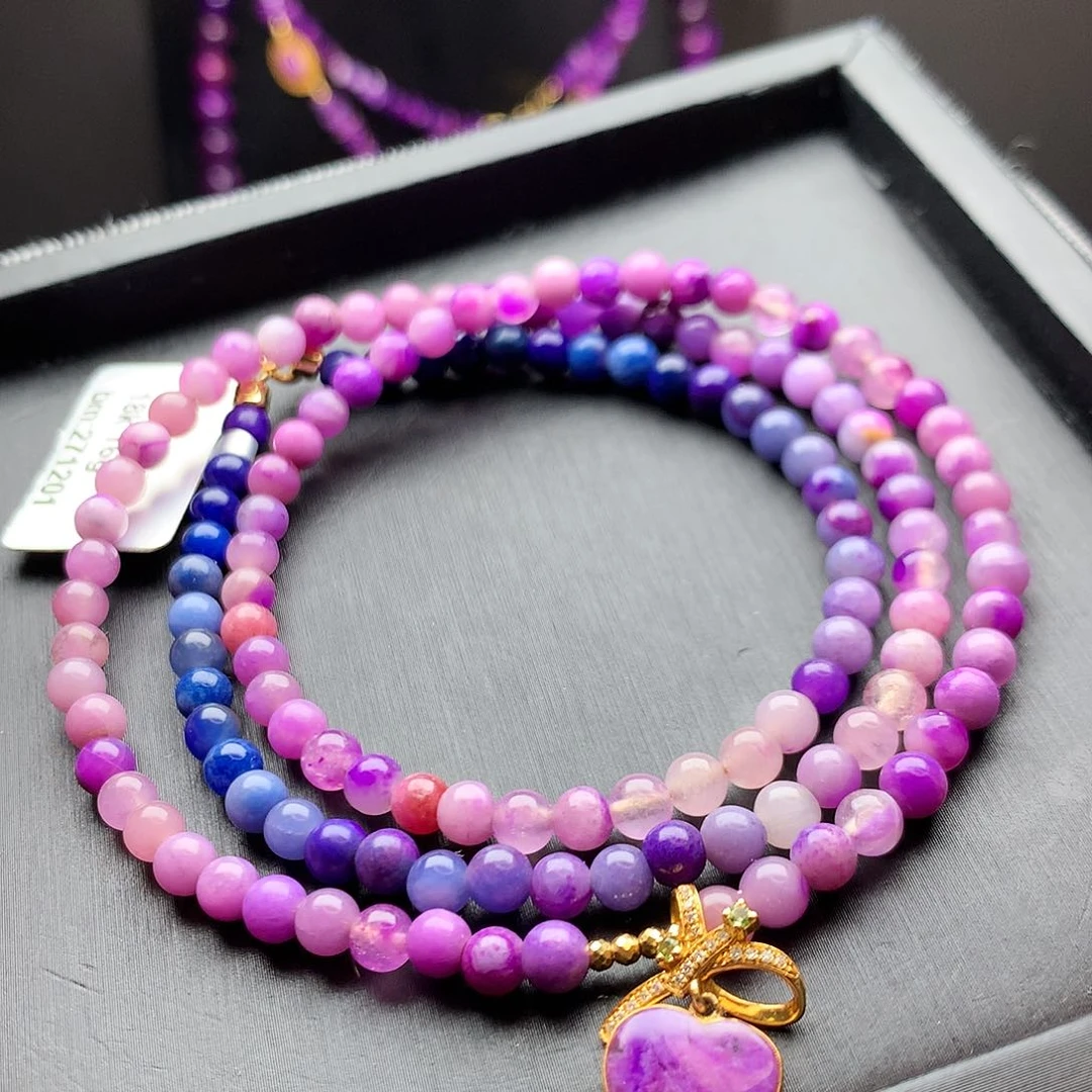 苏纪石（舒俱来）18K金镶嵌项链