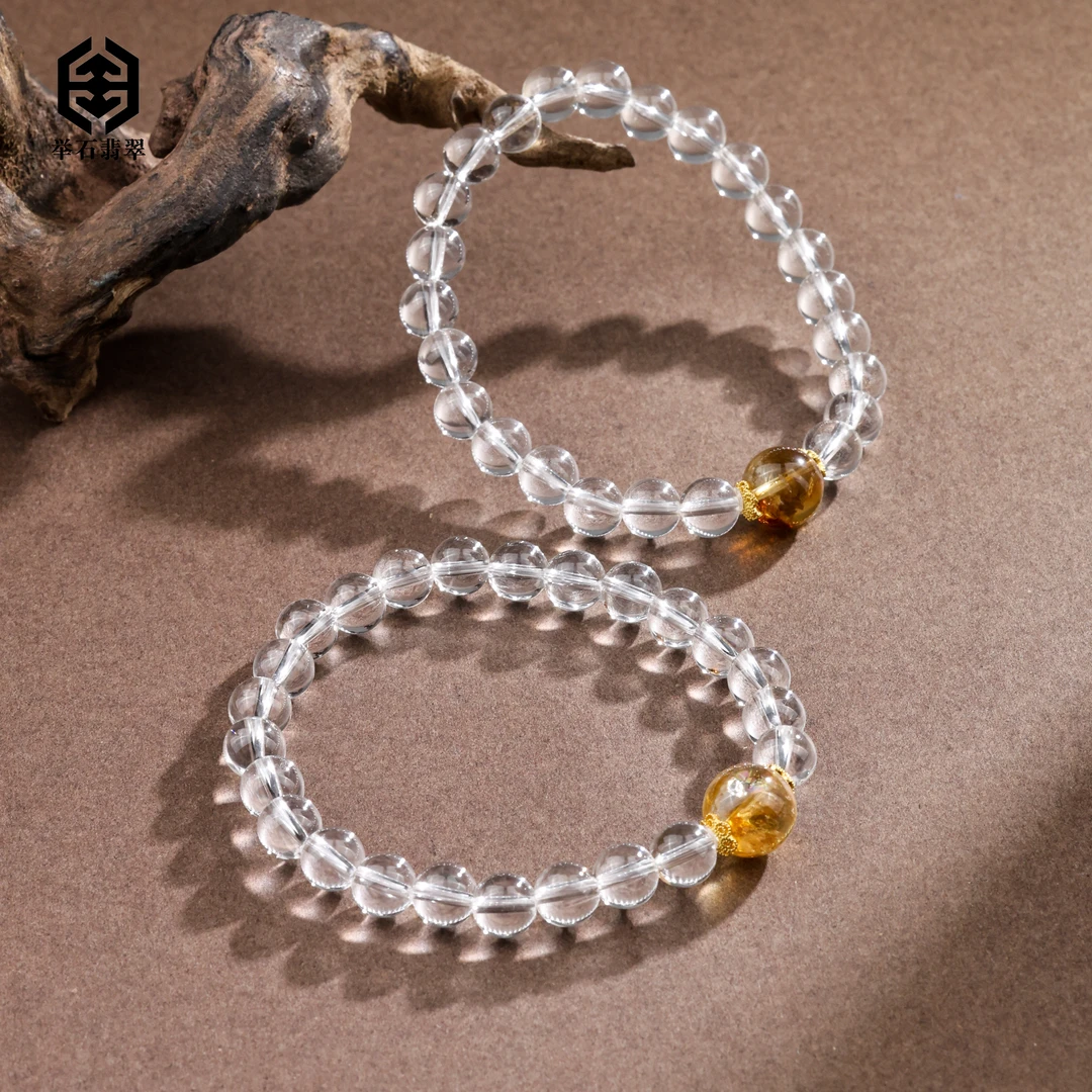 【举石臻品】TH0802-555-56水晶手串（一件/多样性发/约6-7mm）K