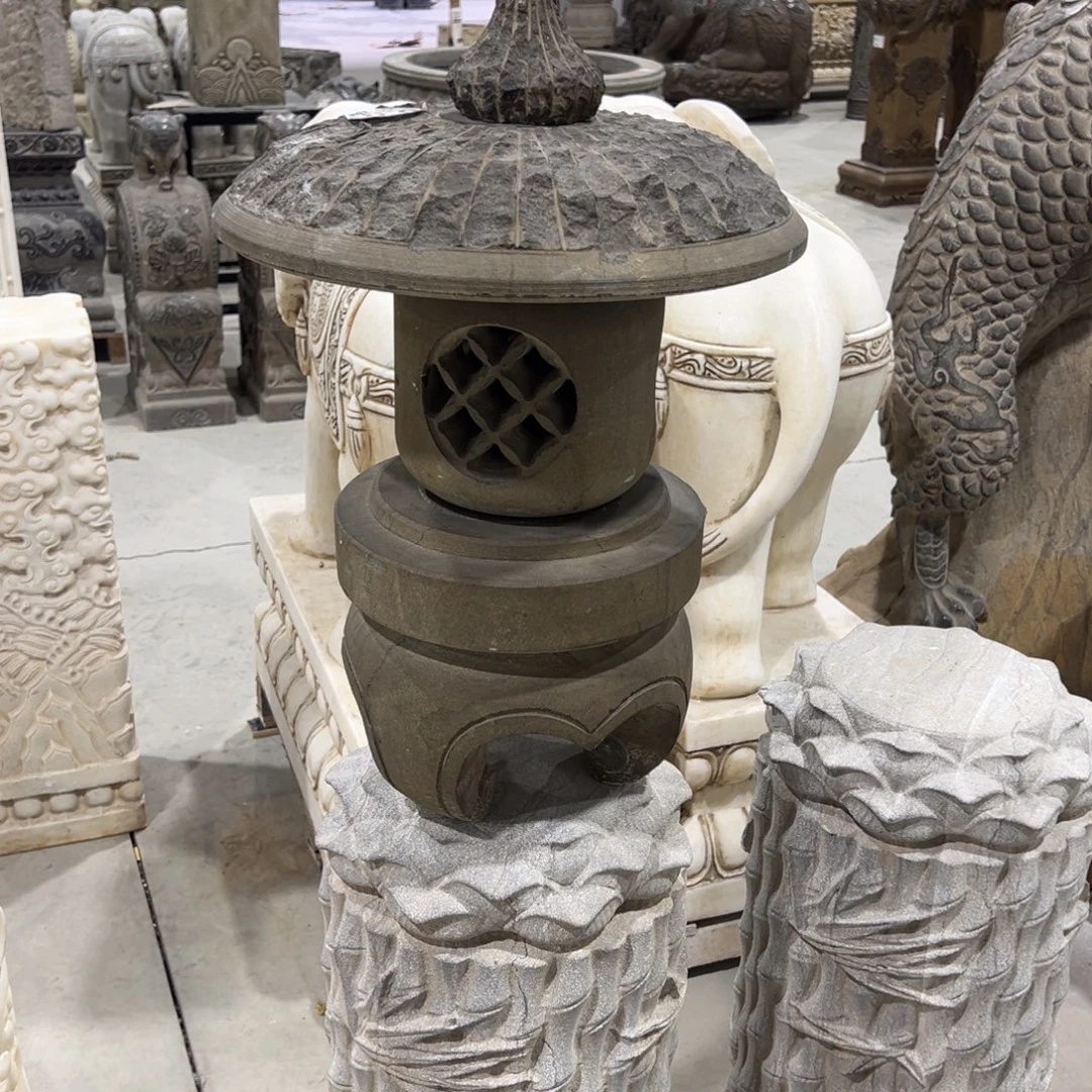 高***4石材青石石灯不包邮