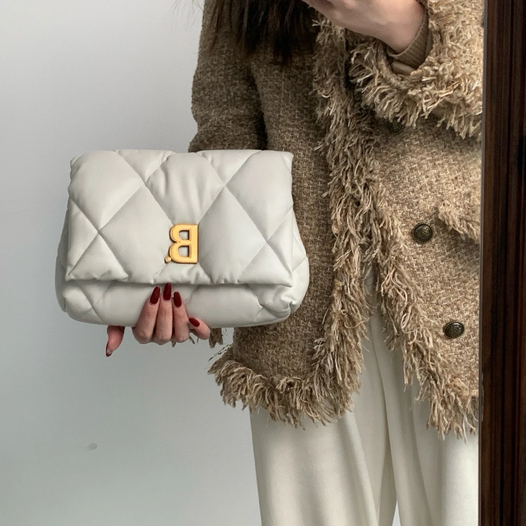 95新 Balenciaga/巴黎世家 巴黎世家 白金touch手拿包