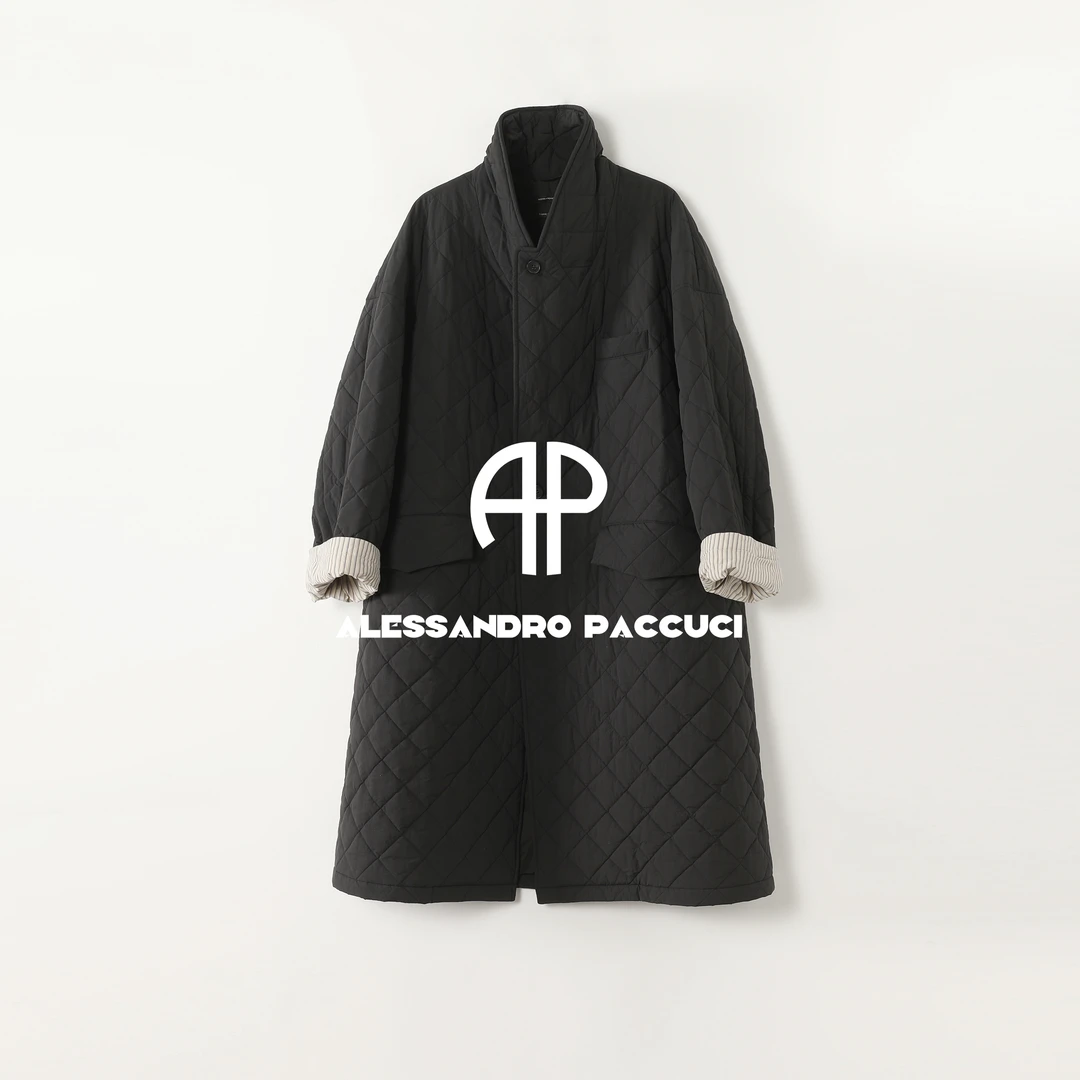 AP洛哥54003GM【黑标系列】褶皱感半消光尼龙衔线时尚百搭外套