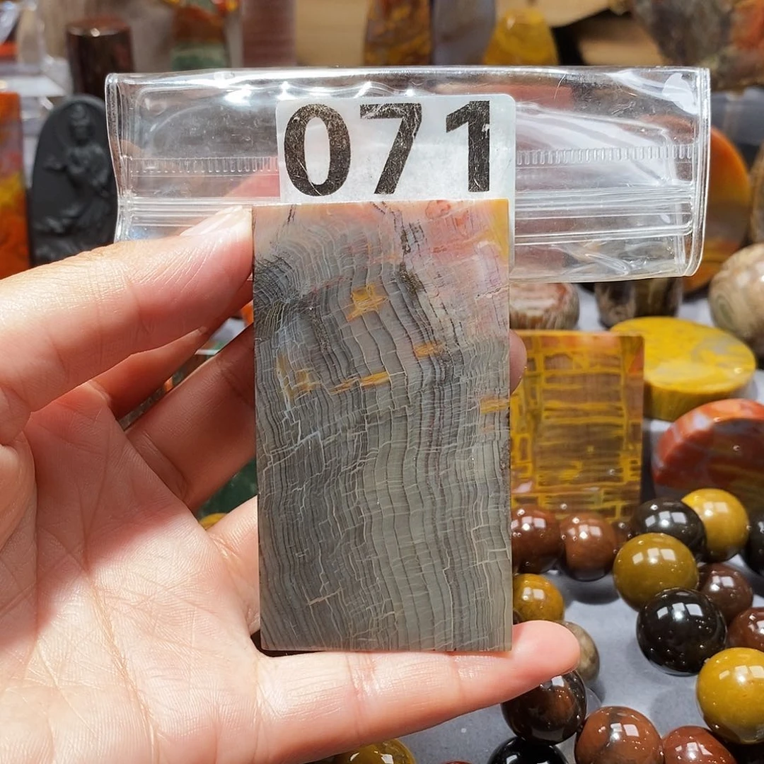 硅化玉天然北票硅化玉吊坠未镶嵌