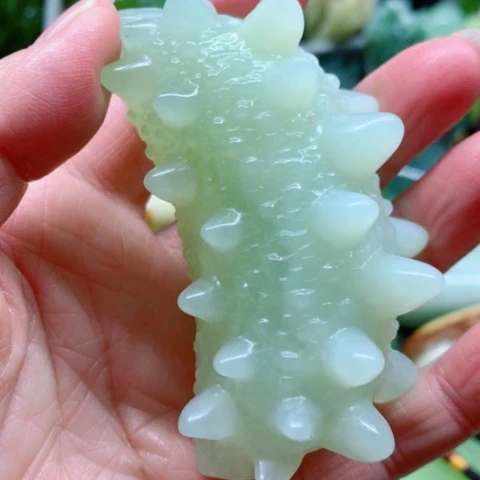 蛇纹石玉未镶嵌手把件
