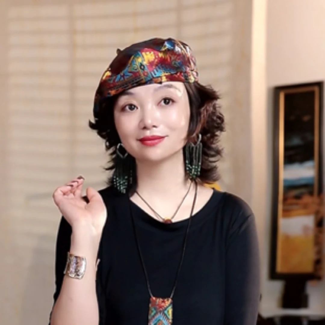 篱君【敦煌】同款贝雷帽篱君原创设计师款时尚简约贝雷帽