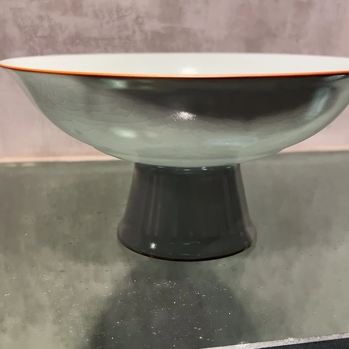 摆件景德镇高温瓷器观宋