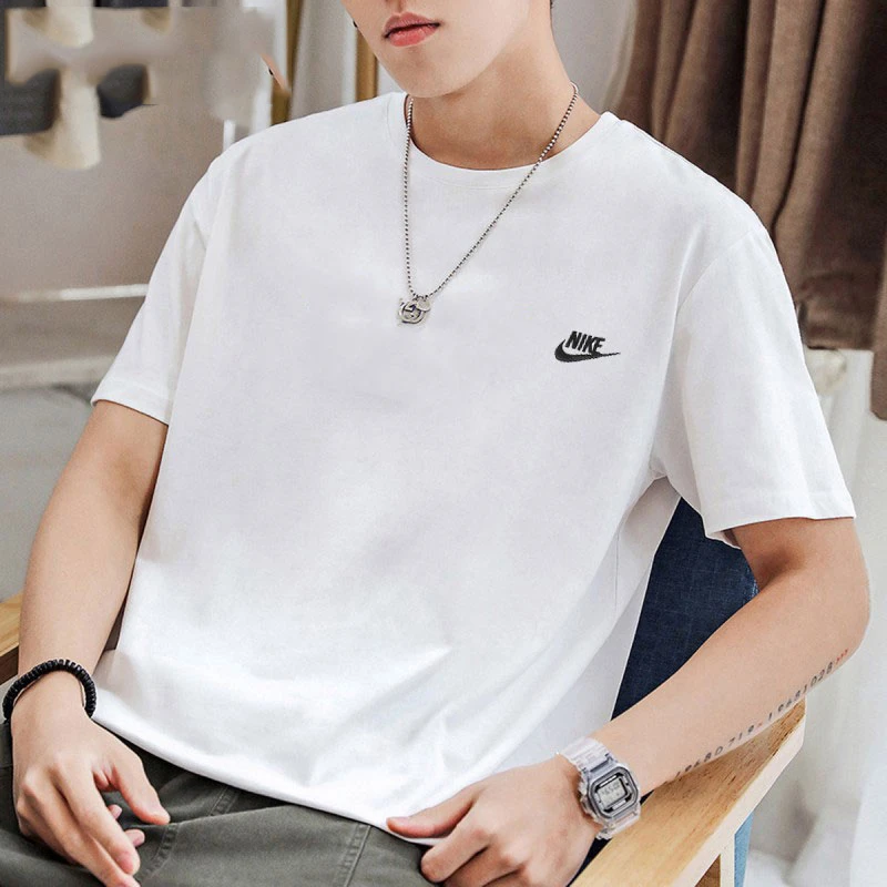 NIKE耐克官方纯棉短袖男女情侣2025夏季运动T恤圆领休闲半袖4999
