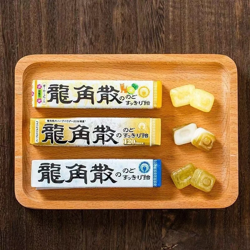 日本原装进口龙角散润喉糖条装40g整合装整箱清仓润喉护嗓薄荷糖