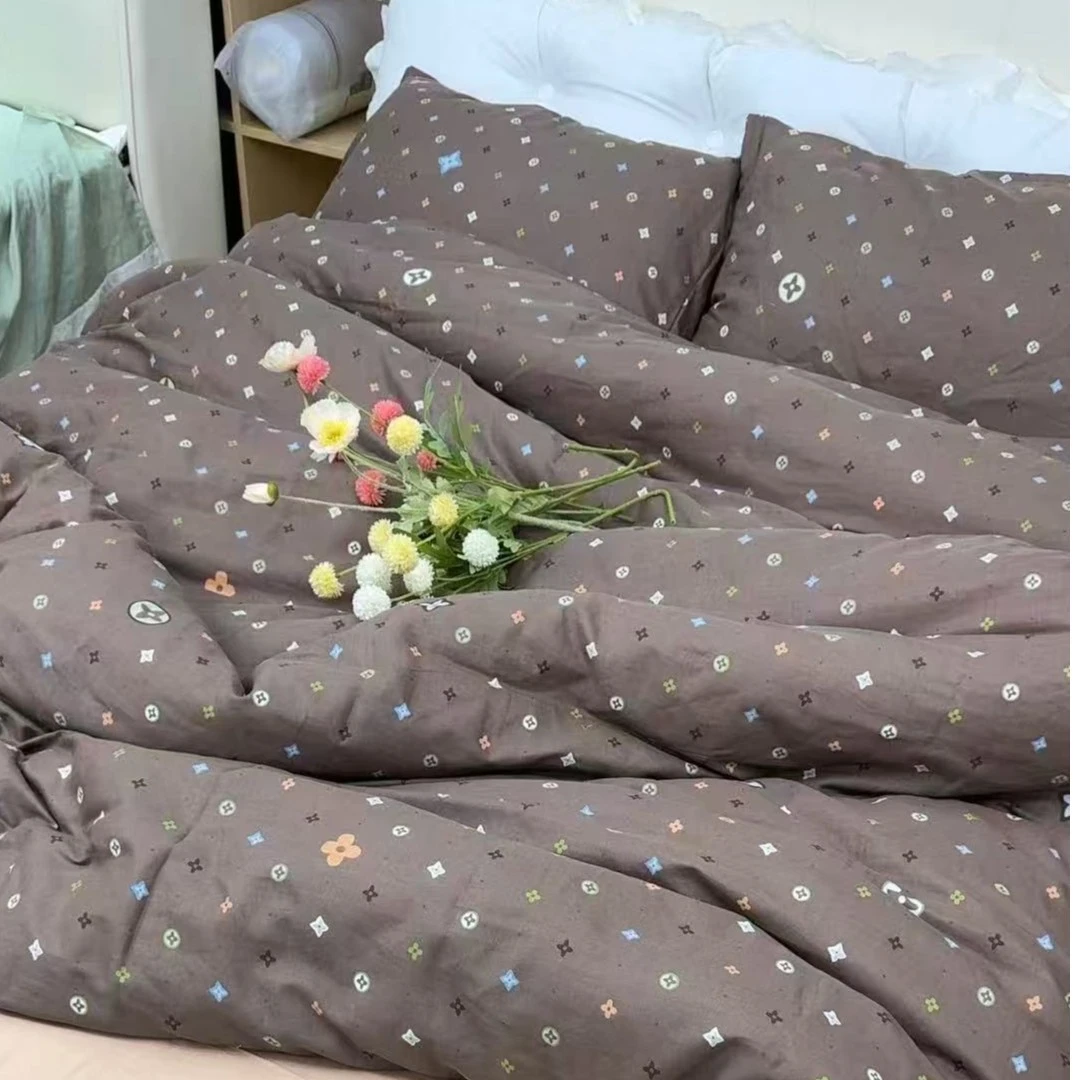 【双层纱被套】全棉A类碎花 清新 双层纱套件 小碎花印花