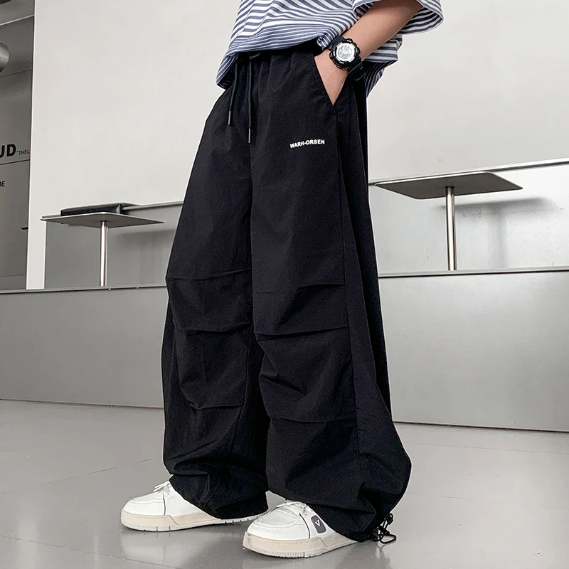 男童裤子夏季薄款宽松2025中大童休闲韩版长裤儿童防蚊裤百搭速干