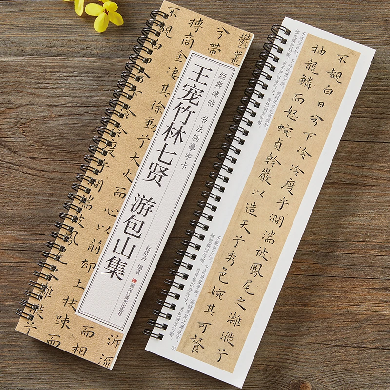 王宠竹林七贤游包山集近距离临摹字卡小楷原大版楷书原帖毛笔字帖