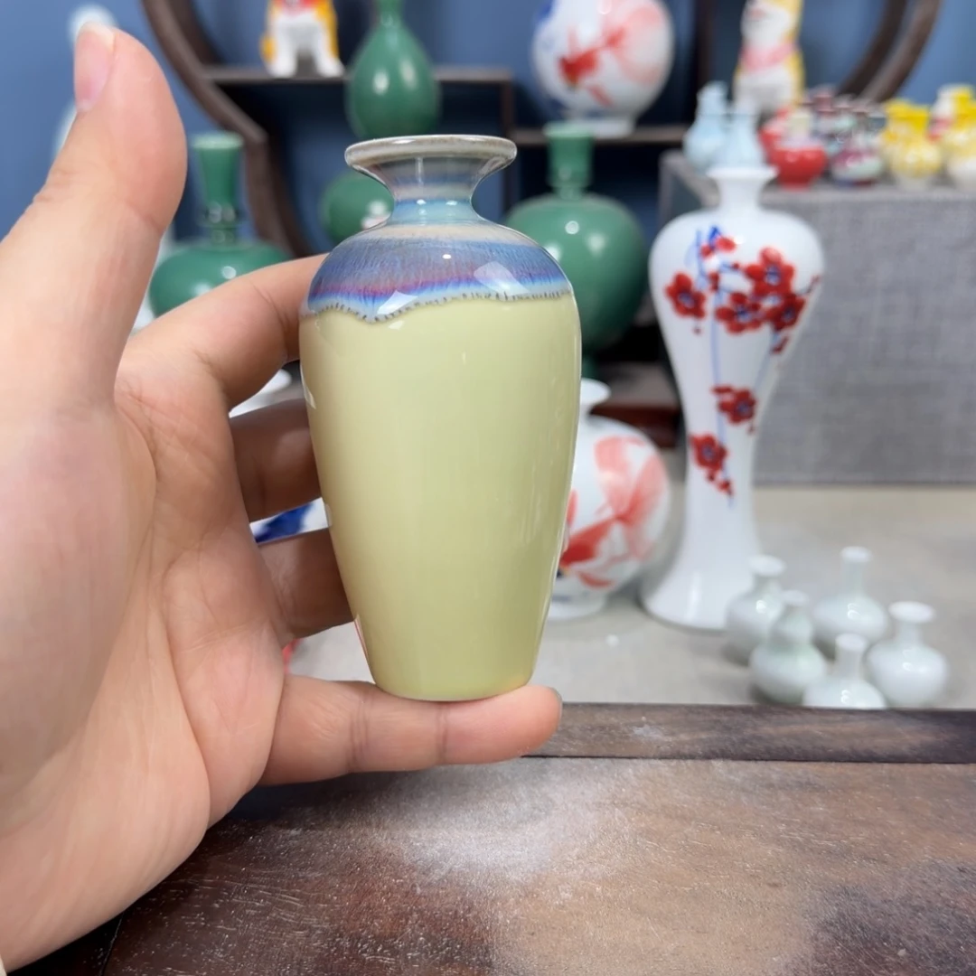 陶瓷手工小花器摆件