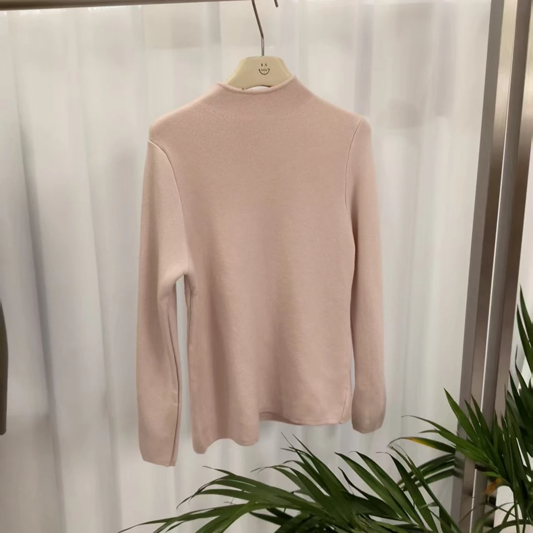 ②⑨多种颜色选择秋冬立领长袖加绒针织打底衫内搭休闲